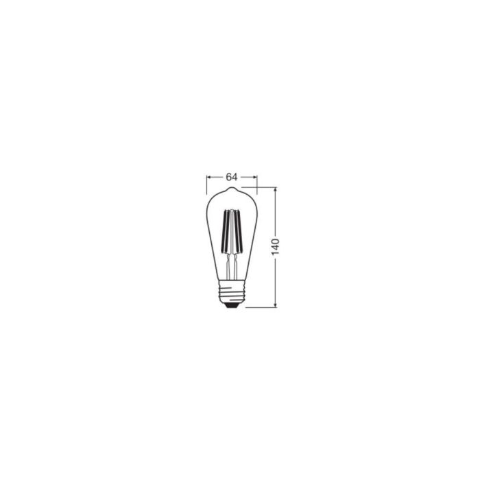 [LVE-4099854060236] Ledvance/Osram Bombilla LED "Classic" E27 3,8W 806Lm 3000K 320º IP20 2