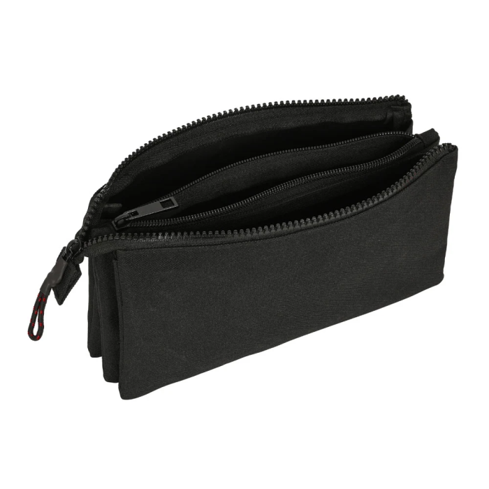 Portatodo Triple Naruto Negro 22 x 12 x 3 cm 1