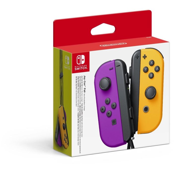 Gamepad Inalámbrico Nintendo Joy-Con Morado Naranja 2