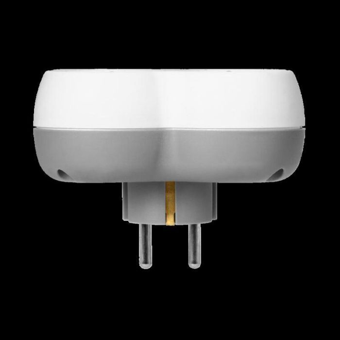 ORNO Ladrón de Pared con 4 Tomas Schuko y Conector OR-AE-13240(GS) - Enchufe Múltiple