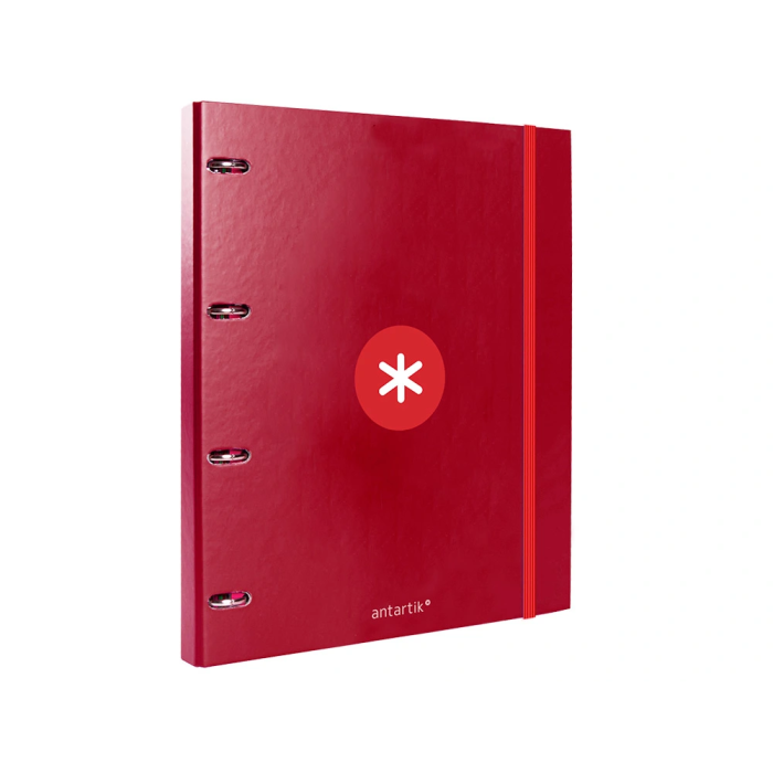 Antartik Carpeta con recambio A4 cuadro 5mm forrada 4 anillas 25mm redondas color frambuesa 2 Antartik Carpeta con recambio A4 cuadro 5mm forrada 4 anillas 25mm redondas color frambuesa 2