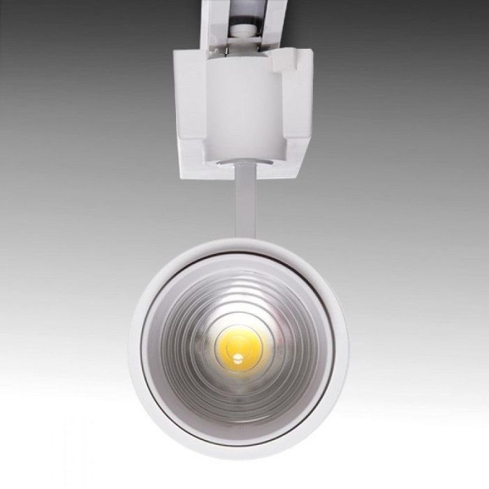 Foco de Carril LED 30W 2.700Lm CRI90 6000ºK "Athena" Monofásico Apertura Variable 50.000H [GMD-FTL03-M-30-CW] 2