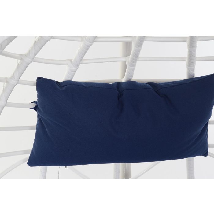 Sillón de jardín colgante DKD Home Decor Azul marino Blanco Aluminio ratán sintético 90 x 70 x 110 cm (107 x 107 x 198 cm) 2 Sillón de jardín colgante DKD Home Decor Azul marino Blanco Aluminio ratán sintético 90 x 70 x 110 cm (107 x 107 x 198 cm) 2