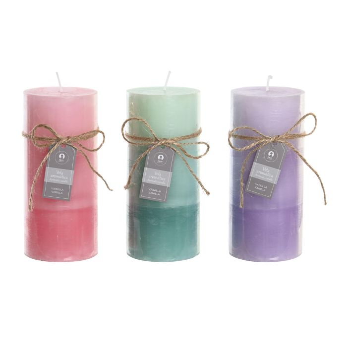 DKD Home Decor Vela Basicos de Cera Colores Surtidos (Lila, Verde, Rosa) 450gr 80h 6.5x15x6.5cm (12 Unidades) 0 DKD Home Decor Vela Basicos de Cera Colores Surtidos (Lila, Verde, Rosa) 450gr 80h 6.5x15x6.5cm (12 Unidades) 0
