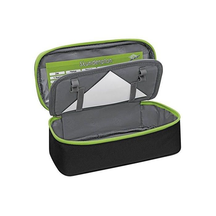 WEDO Mäppchen Schlamperbox schwarz/hellgrün 3 WEDO Mäppchen Schlamperbox schwarz/hellgrün 3