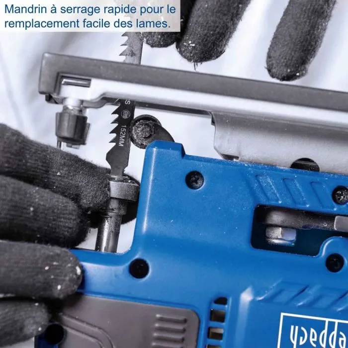 Scheppach Sierra de calar IXES 20V, Hoja 152 mm, 1000-3000 mov/min, BC-JS254-X 3