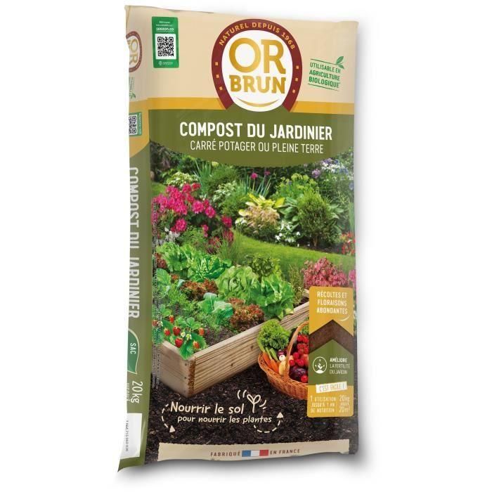 Abono de jardinero - BROWN GOLD - OBRACOJA20N - 20 L