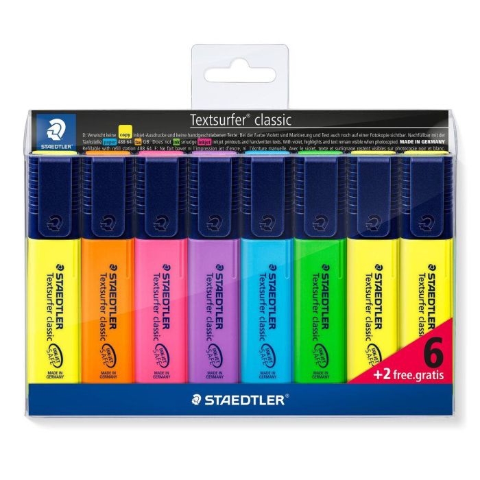 Set de Marcadores Fluorescentes Staedtler Textsurfer Classic Multicolor (5 Unidades) 4 Set de Marcadores Fluorescentes Staedtler Textsurfer Classic Multicolor (5 Unidades) 4