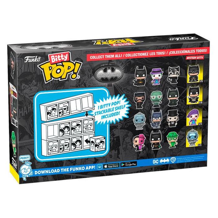 Blister 4 figuras Bitty POP DC Comics Batman 85th Anniversary Batman 1