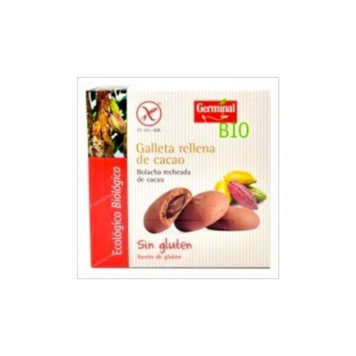 GERMINAL BIO Galletas Rellenas de Cacao Ecológicas Sin Gluten 200g - Crema Intensa Certificado Bio SG