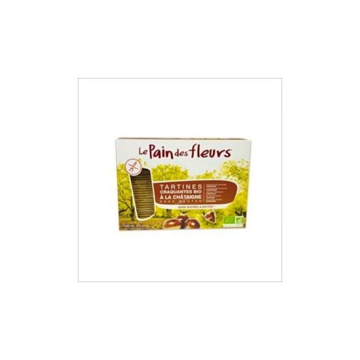 LE PAIN DES FLEURS Cracker de Castaña 300g Bio Sin Gluten y Vegano - Fuente de Fibra