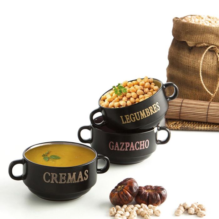 Quid Bol Cerámico Rustik 45 cL (16x12x7 cm) - Juego de 6 Unidades Mate - Apto Lavavajillas, Microondas y Apilable 1 Quid Bol Cerámico Rustik 45 cL (16x12x7 cm) - Juego de 6 Unidades Mate - Apto Lavavajillas, Microondas y Apilable 1