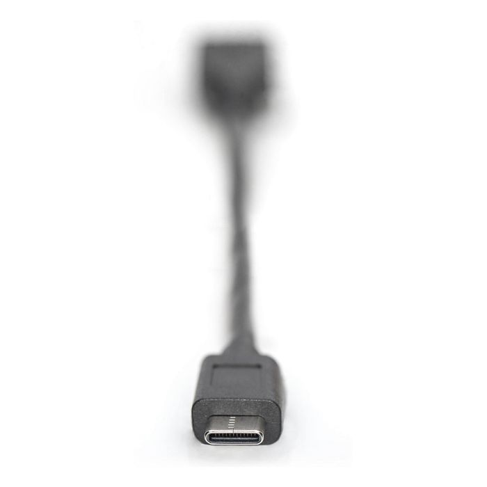 Digitus Cable Adaptador USB Tipo-C OTG Type C a A M/F 0.15m 3A 5GB 3.0 Version Negro Digitus Cable Adaptador USB Tipo-C OTG Type C a A M/F 0.15m 3A 5GB 3.0 Version Negro