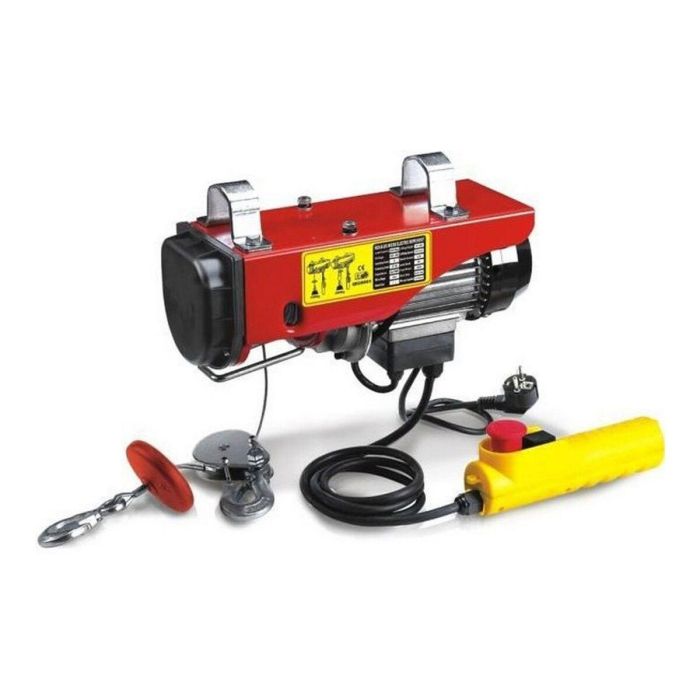 Mecafer Polipasto Eléctrico con Polea de Acarreo, 400 kg, Control Remoto, Motor 950 W, para Uso Profesional en Taller y Obra 0 Mecafer Polipasto Eléctrico con Polea de Acarreo, 400 kg, Control Remoto, Motor 950 W, para Uso Profesional en Taller y Obra 0