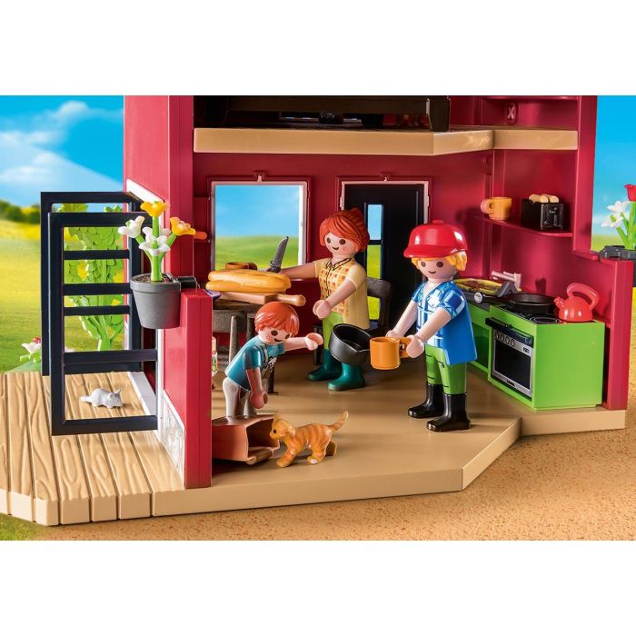 Playmobil 71248 Casa de Campo Country con Áreas Amuebladas, Establo y Animales (Vaca), Juguete para Niños +4 Años 3 Playmobil 71248 Casa de Campo Country con Áreas Amuebladas, Establo y Animales (Vaca), Juguete para Niños +4 Años 3