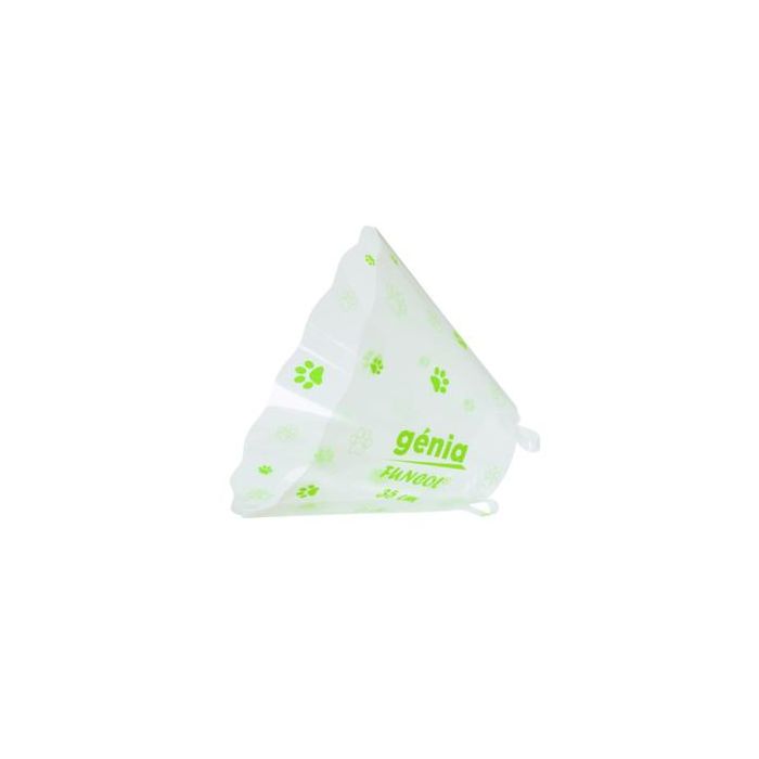 Funcol Paw Collar Isabelino Verde Claro 35 - Polipropileno, Cierre Rápido, Antiarañazos