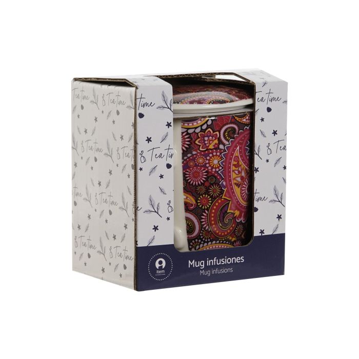 Mug Infusiones Moderno DKD Home Decor Lila Turquesa 6 x 10.5 x 8.3 cm (2 Unidades) 3 Mug Infusiones Moderno DKD Home Decor Lila Turquesa 6 x 10.5 x 8.3 cm (2 Unidades) 3