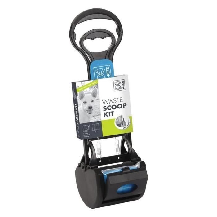 M-PETS Waste scoop Kit - 38x12x10,5cm - Negro y azul - Para perros 1 M-PETS Waste scoop Kit - 38x12x10,5cm - Negro y azul - Para perros 1
