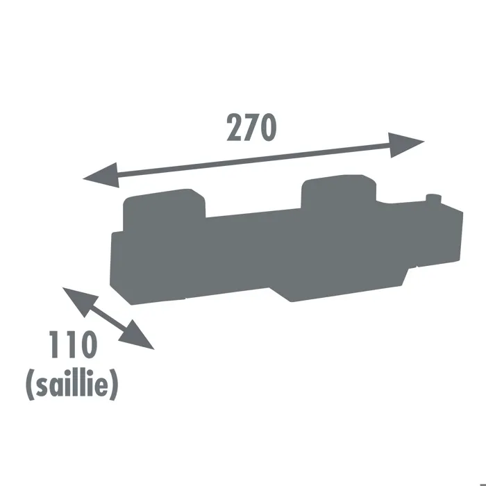 Edouard Rousseau Grifo Monomando Termostático para Baño y Ducha Karen - Cromo - Latón - Distancia 150mm 2