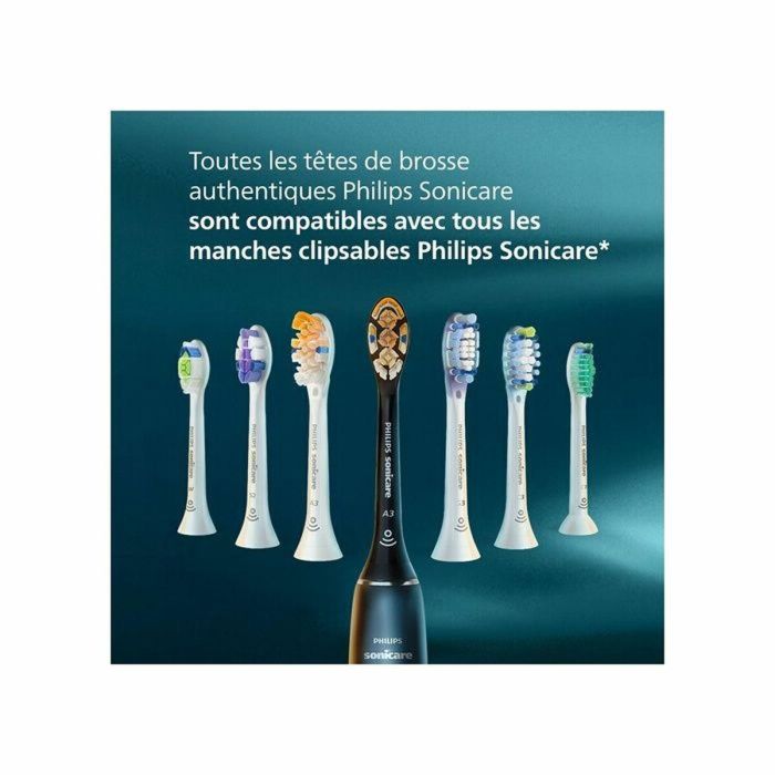 Philips HX9054/88 G3 - Pack 4 Cabezales de Cepillo Eléctrico Negro para Máxima Higiene Bucal 1