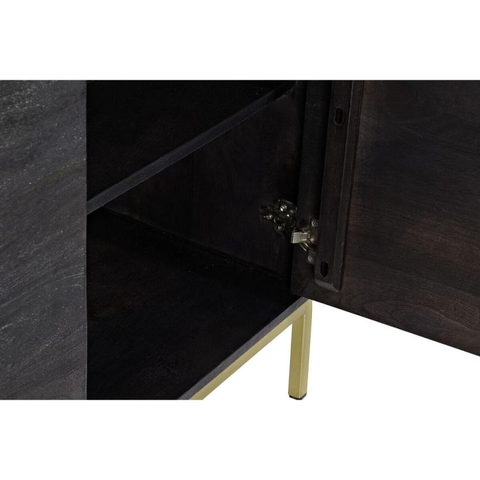 Buffet Moderno DKD Home Decor Negro Dorado 41 x 77 x 145 cm 7 Buffet Moderno DKD Home Decor Negro Dorado 41 x 77 x 145 cm 7