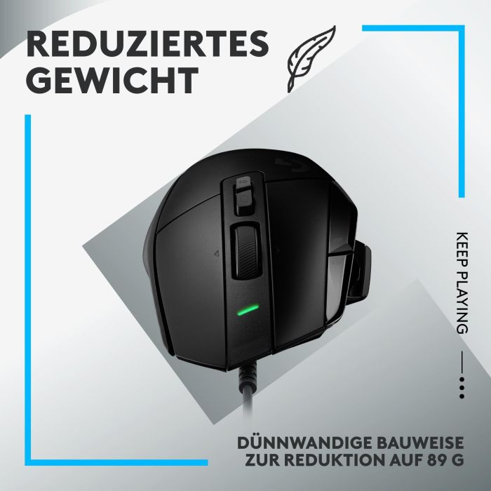 Logitech G502 X Ratón Gaming Cableado con Sensor HERO, 13 Botones Programables, RGB, 25600 DPI 10 Logitech G502 X Ratón Gaming Cableado con Sensor HERO, 13 Botones Programables, RGB, 25600 DPI 10