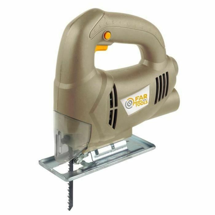 Fartools JS 380B Sierra de calar 350W, corte 55mm, 3000 rpm, con colector de polvo y montaje tipo T
