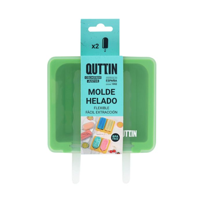 Quttin Molde de Helado Doble de Silicona, 13.3 x 11.5 x 3 cm (24 Unidades) 1