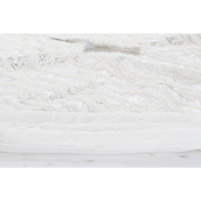 DKD Home Decor Base Moderna para Árbol de Navidad, Plateado y Blanco, 120x120x2 cm - Fabricada en Poliéster - Pack de 2 Unidades 3 DKD Home Decor Base Moderna para Árbol de Navidad, Plateado y Blanco, 120x120x2 cm - Fabricada en Poliéster - Pack de 2 Unidades 3