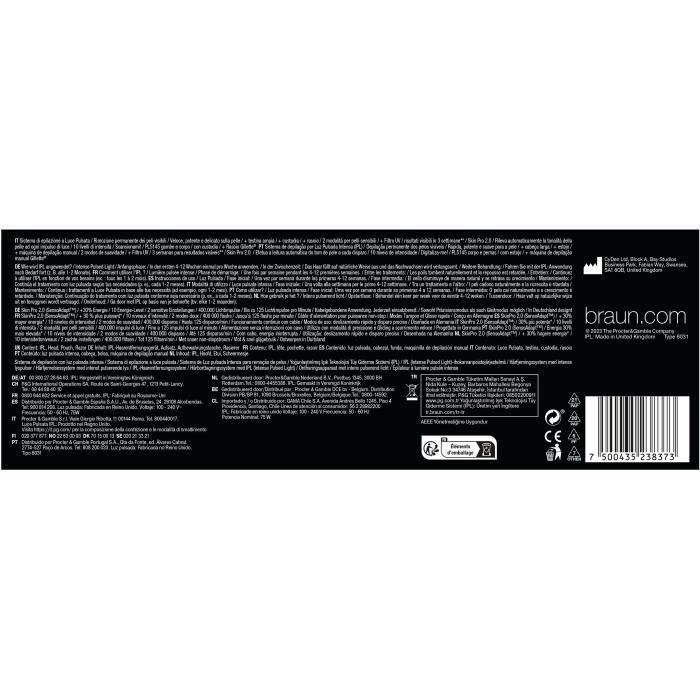 Braun IPL PL5145 Depiladora de luz pulsada, Blanco, verde y negro 2