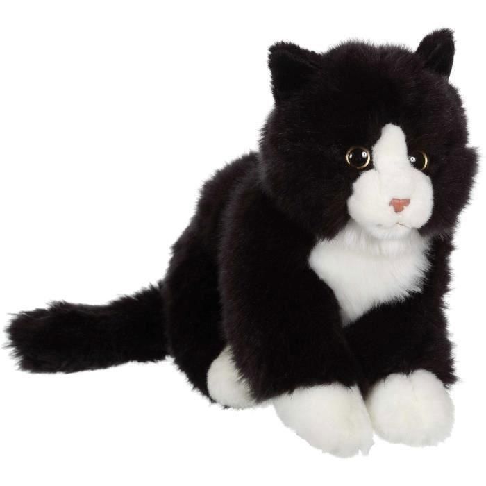 Peluche - Gipsy Toys - Gato Mimiz - 28cm - Negro/Blanco Peluche - Gipsy Toys - Gato Mimiz - 28cm - Negro/Blanco