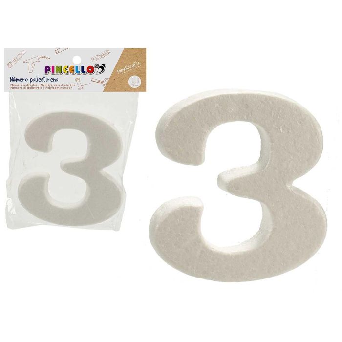 Numero 3 Poliestireno Pincello 2X15CM (48 Unidades) Numero 3 Poliestireno Pincello 2X15CM (48 Unidades)