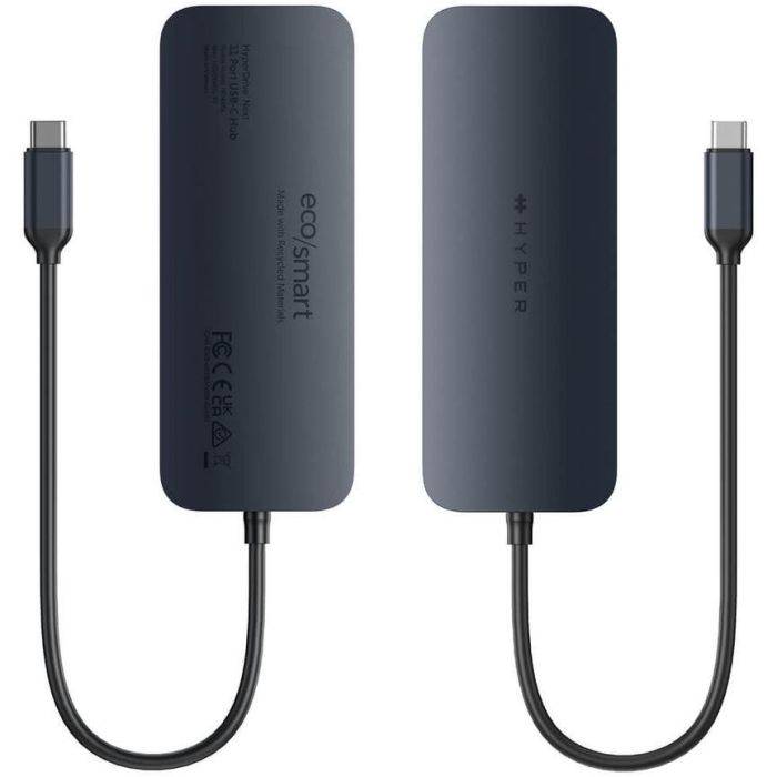 HYPER HD4006GL Hub USB-C 10Gbps con HDMI 4K 60Hz, Gigabit Ethernet, Lector SD/MicroSD, USB-A, Jack 3.5mm Azul/Gris 3 HYPER HD4006GL Hub USB-C 10Gbps con HDMI 4K 60Hz, Gigabit Ethernet, Lector SD/MicroSD, USB-A, Jack 3.5mm Azul/Gris 3