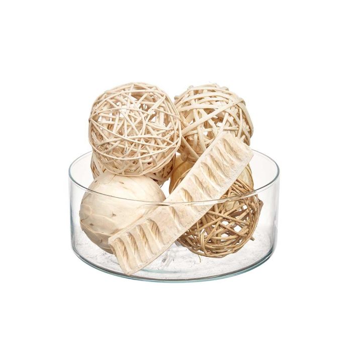 Set 6 Bolas Hoja Decoración Madera y Fibra Natural Giftdecor 22x40x9 cm (12 Unidades) 3 Set 6 Bolas Hoja Decoración Madera y Fibra Natural Giftdecor 22x40x9 cm (12 Unidades) 3