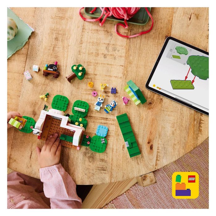LEGO Animal Crossing Tienda Ropa Hermanas Manitas 77055 Set de Construcción para Niños y Niñas +6 Años con Minifiguras de Pili y Ariel