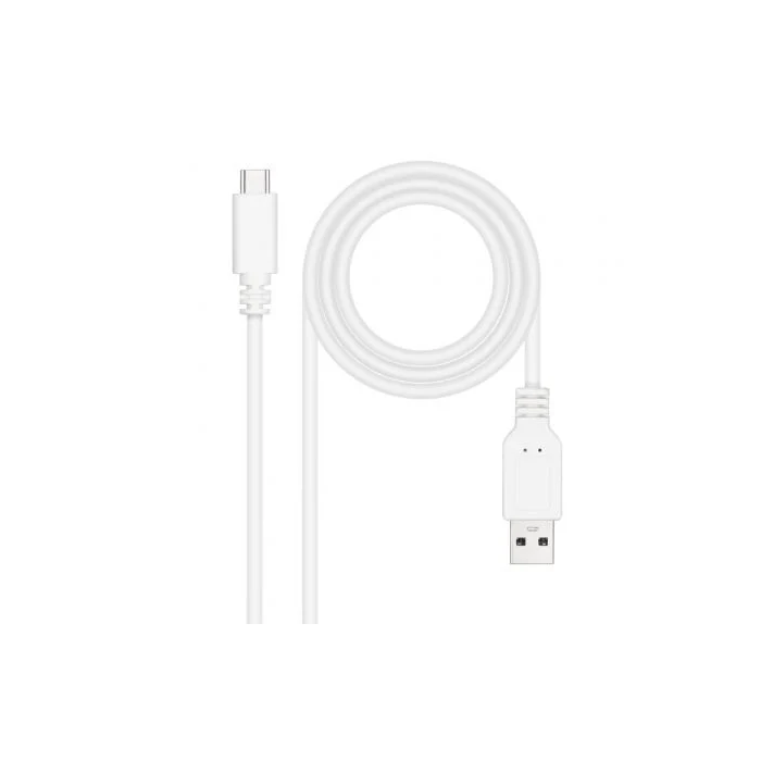 NANOCABLE CABLE USB 2.0 3A, TIPO USB-C/M-A/M, BLANCO, 1.0 M 0 NANOCABLE CABLE USB 2.0 3A, TIPO USB-C/M-A/M, BLANCO, 1.0 M 0
