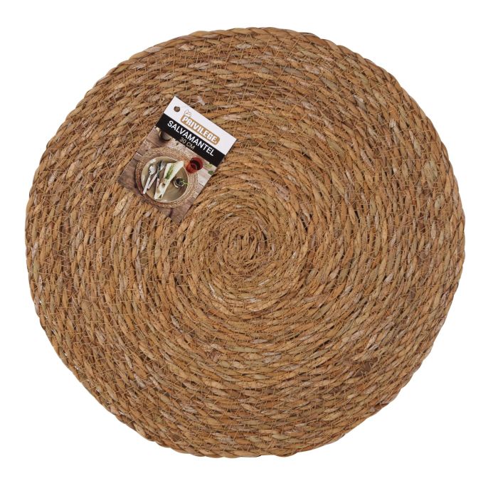 Salvamantel Redondo Seagrass 30 cm Privilege (36 Unidades) 2 Salvamantel Redondo Seagrass 30 cm Privilege (36 Unidades) 2