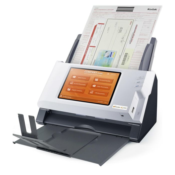 Plustek Escáner A280 Enterprise, Resolución 600x600 DPI, Escaneo Dúplex a Color, Velocidad 20 ppm, Pantalla 7" 5