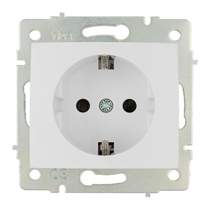 Solera Base bipolar 2p+t t/tl 16A 250V con obturador serie Europa ERP60, blanco 0 Solera Base bipolar 2p+t t/tl 16A 250V con obturador serie Europa ERP60, blanco 0