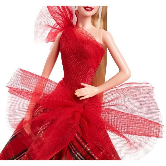 Mattel Barbie Signature con Vestido Rojo a Cuadros - Muñeca de Colección 1