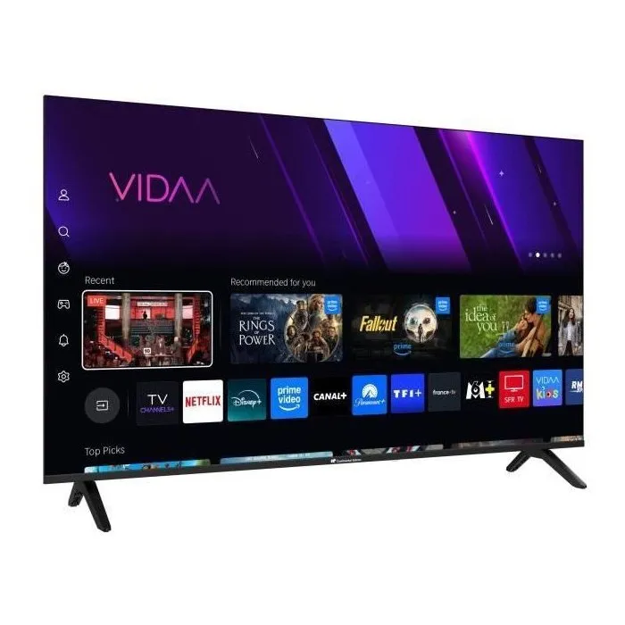 Continental Edison Televisor LED QLED 50" (127 cm) 3 HDMI 2 USB Negro CELED50SVQLD25B6 1 Continental Edison Televisor LED QLED 50" (127 cm) 3 HDMI 2 USB Negro CELED50SVQLD25B6 1