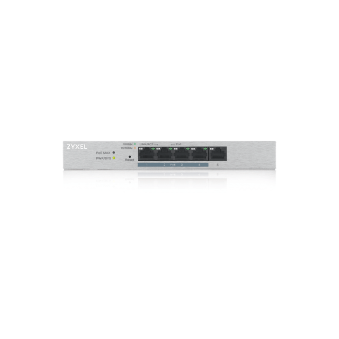 Zyxel GS1200-5HP v2 Switch Gestionado Gigabit Ethernet PoE 5 Puertos Gris 1 Zyxel GS1200-5HP v2 Switch Gestionado Gigabit Ethernet PoE 5 Puertos Gris 1