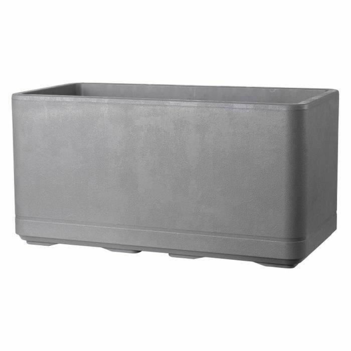 Deroma 9HP1ZSZ217 Jardinera Muret Cosmo con reserva de agua, ruedas, gris ceniza, 78 cm Deroma 9HP1ZSZ217 Jardinera Muret Cosmo con reserva de agua, ruedas, gris ceniza, 78 cm
