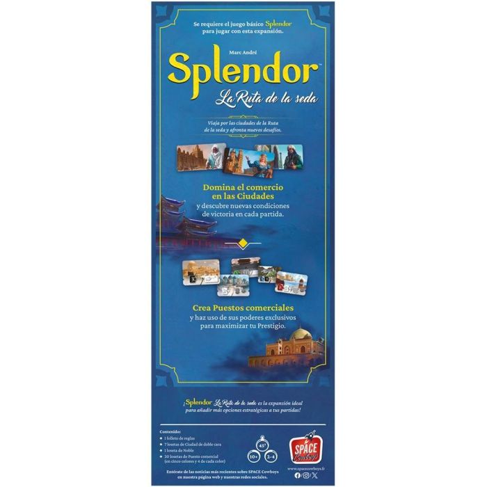 Splendor SCSPL03ES Splendor La Ruta de la Seda Expansión Juego de Mesa para 2-4 jugadores 1 Splendor SCSPL03ES Splendor La Ruta de la Seda Expansión Juego de Mesa para 2-4 jugadores 1