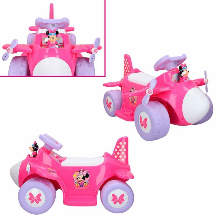 Coche Eléctrico para Niños Minnie Mouse Batería Avioneta 6 V 1