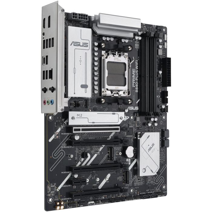 ASUS PRIME B840-PLUS WiFi Placa Base ATX, Chipset AMD B840, Zócalo AM5, Compatible con AMD Ryzen 7000/8000/9000 Series, DDR5 2