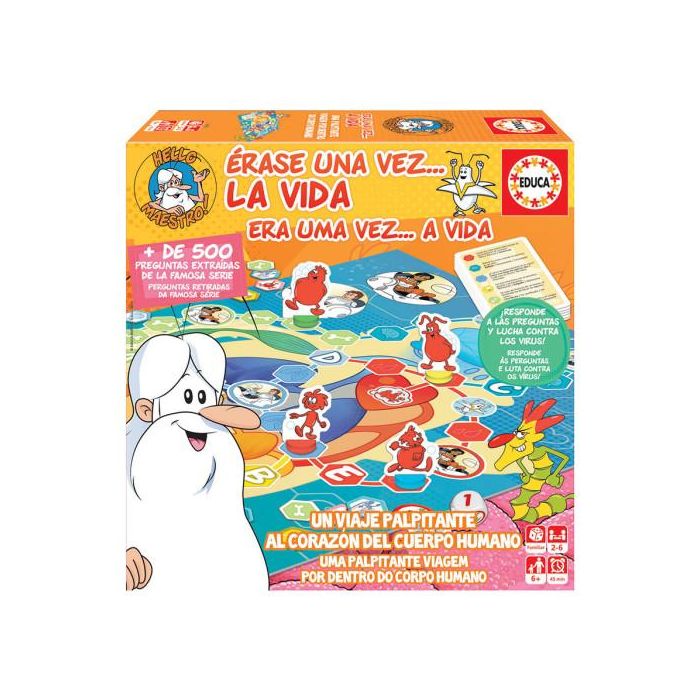 Educa Borrás 18510 Juego de Mesa Érase una vez... La Vida Educativo Cuerpo Humano