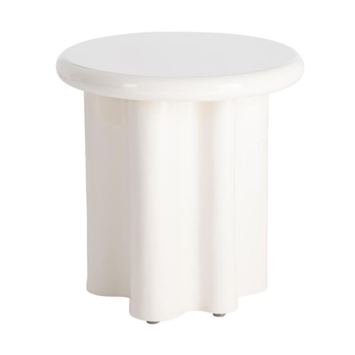 Mesa Auxiliar Lacado Crema Dm Salón 50 X 50 X 50 cm