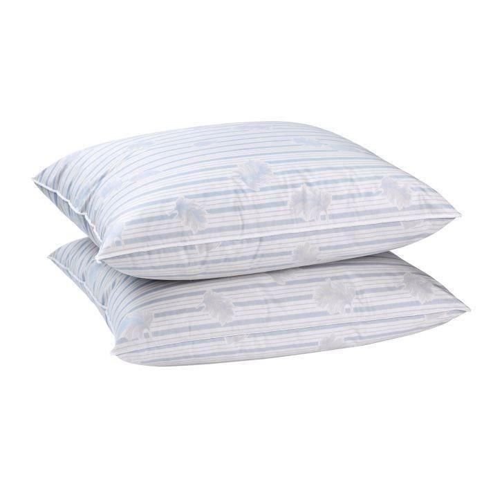 BLANREVE Juego de 2 almohadas de plumas - 60x60 cm 1 BLANREVE Juego de 2 almohadas de plumas - 60x60 cm 1