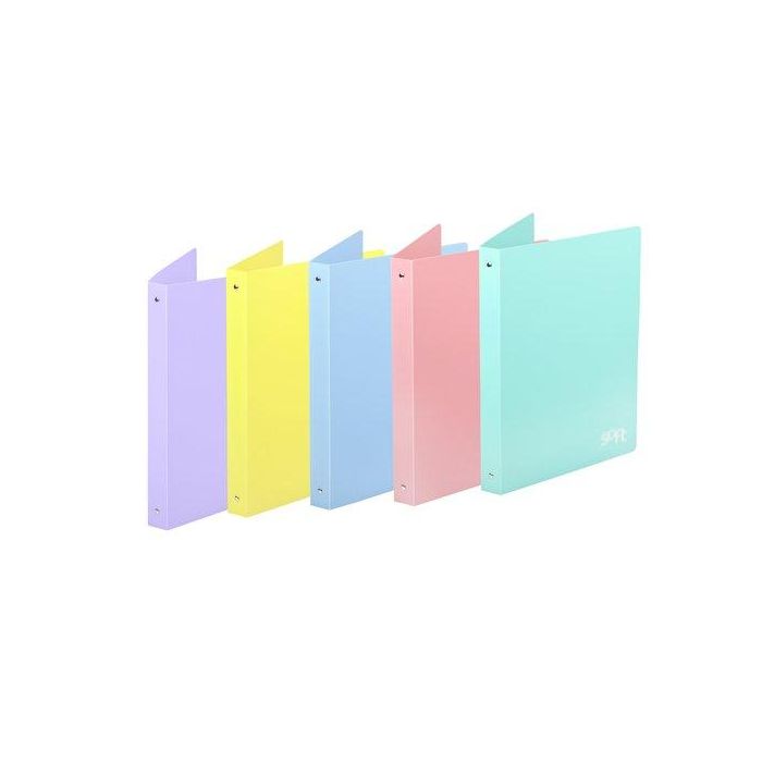 Carpeta De Anillas Carchivo Soft Pp Opaco A4 4 An.25Mm Rosa 5 unidades